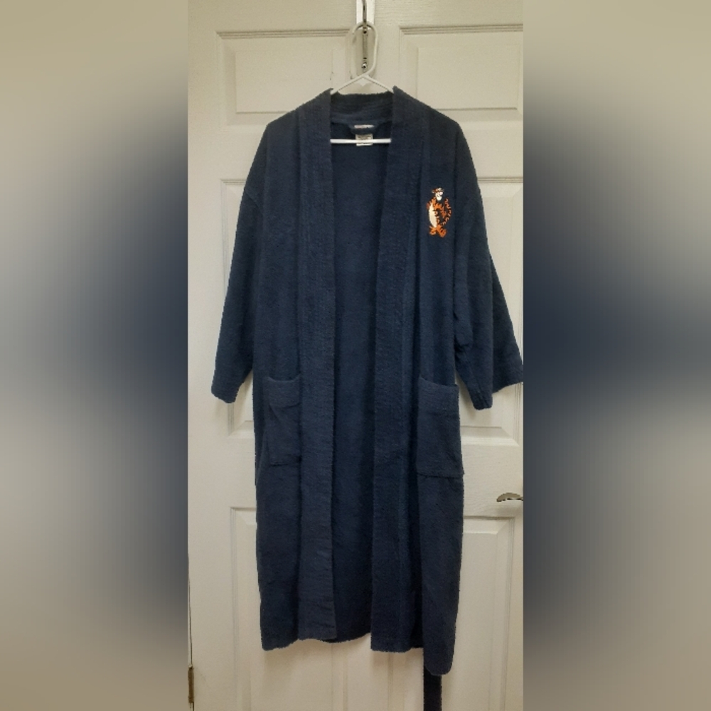 Disney's Navy Blue Robe with Embroidered Tigger